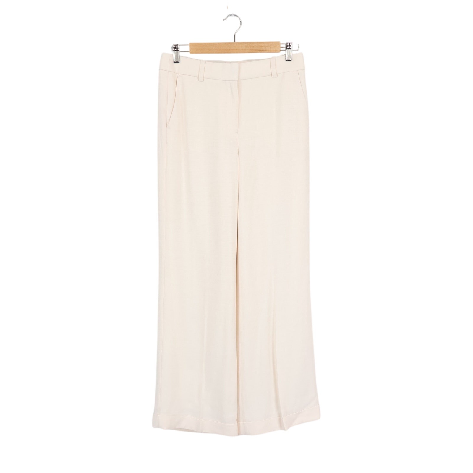 J.Crew Cuffed Wide Leg Trouser Pant Luster Canvas Summer Linen Pink Size 6 Nwt